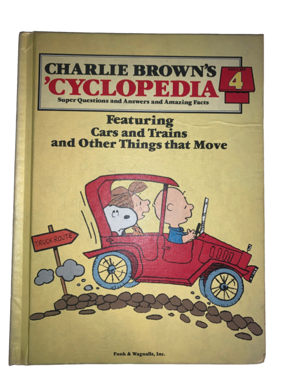 Charlie Brown's Cyclopedia Vol 4 Hardcover Book Yellow Red One Size